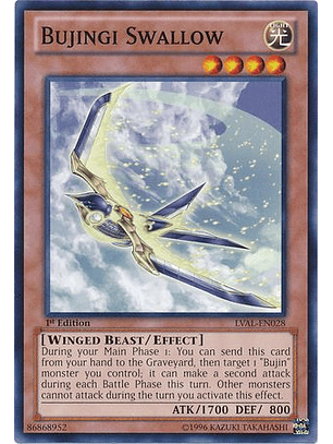 Bujingi Swallow - LVAL-EN028 - Common 1st Edition