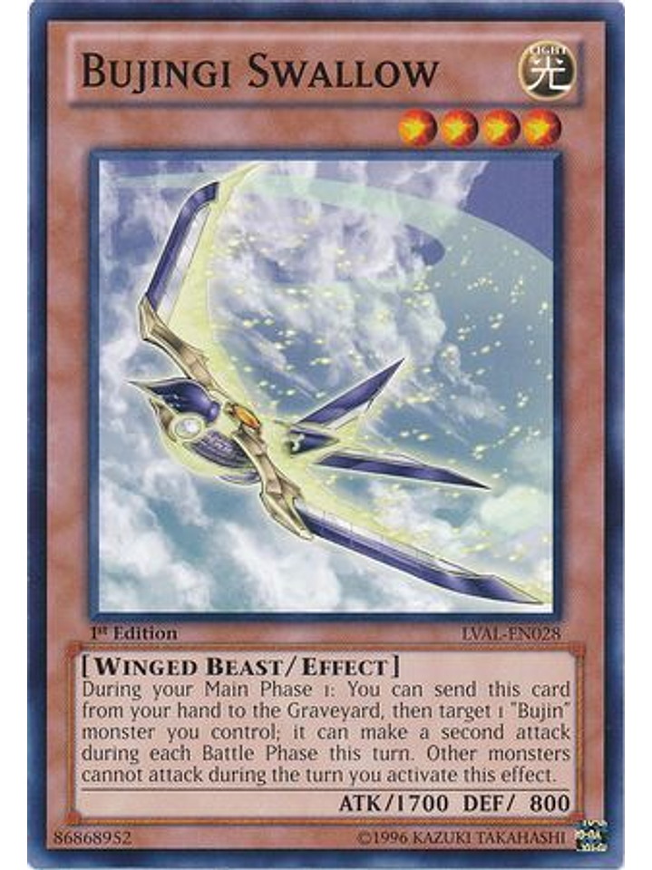 Bujingi Swallow - LVAL-EN028 - Common 1st Edition 1