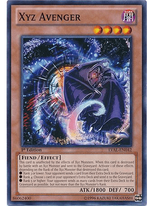 Xyz Avenger - LVAL-EN042 - Common 1st Edition