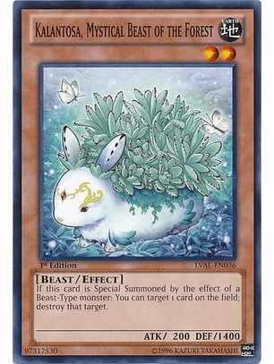 Kalantosa, Mystical Beast of the Forest - LVAL-EN036 - Common 1st Edition
