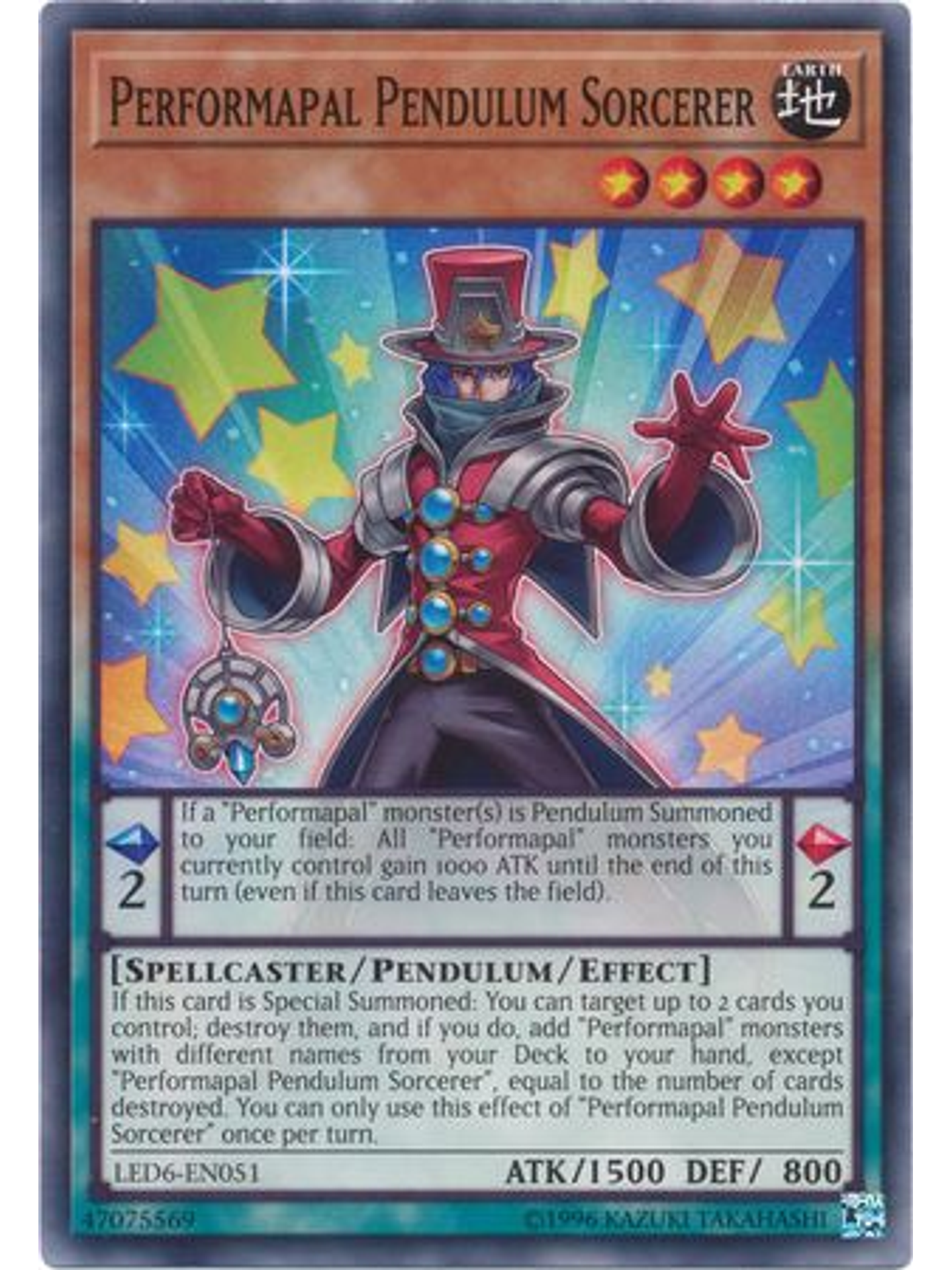 Performapal Pendulum Sorcerer - LED6-EN051 - Common Unlimited 1