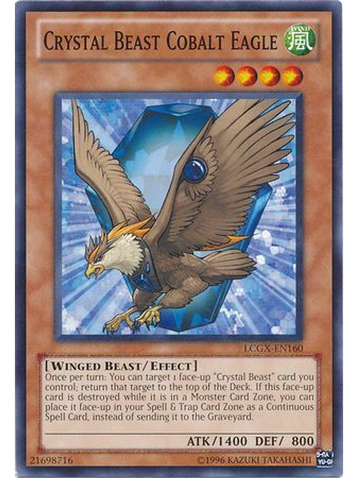 Crystal Beast Cobalt Eagle - LCGX-EN160 - Common Unlimited 1