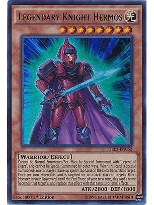 Legendary Knight Hermos - DRL3-EN062 - Ultra Rare 1st Edition