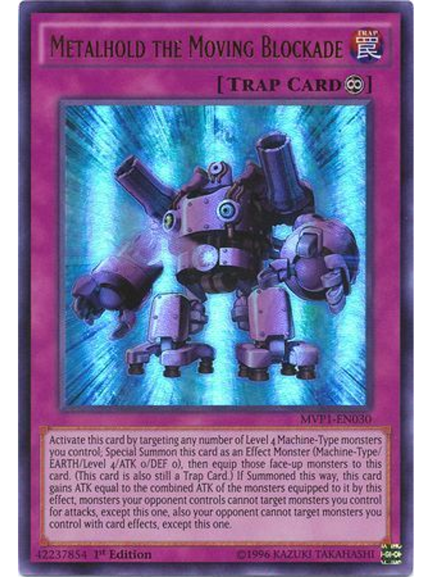 Metalhold the Moving Blockade - MVP1-EN030 - Ultra Rare 1st Edition 1