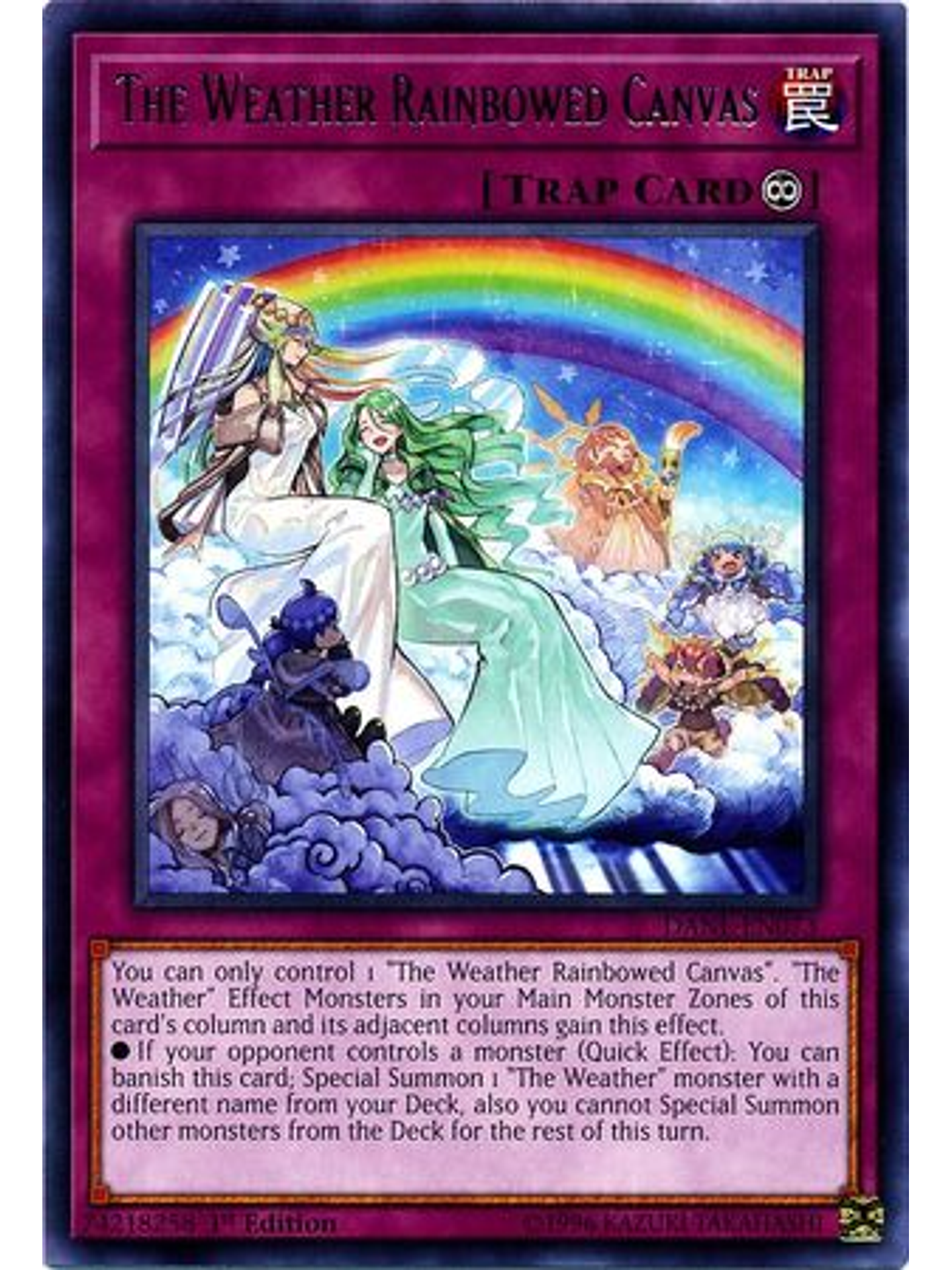 The Weather Rainbowed Canvas - DANE-EN073 - Rare 1st Edition 1