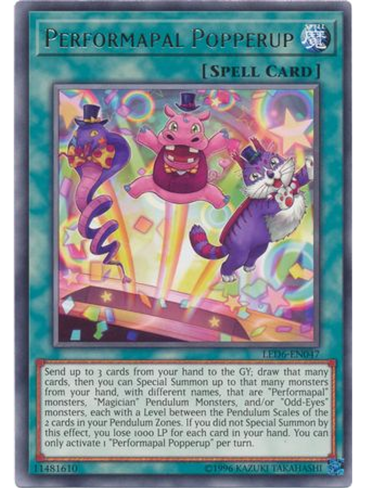 Performapal Popperup - LED6-EN047 - Rare Unlimited 1