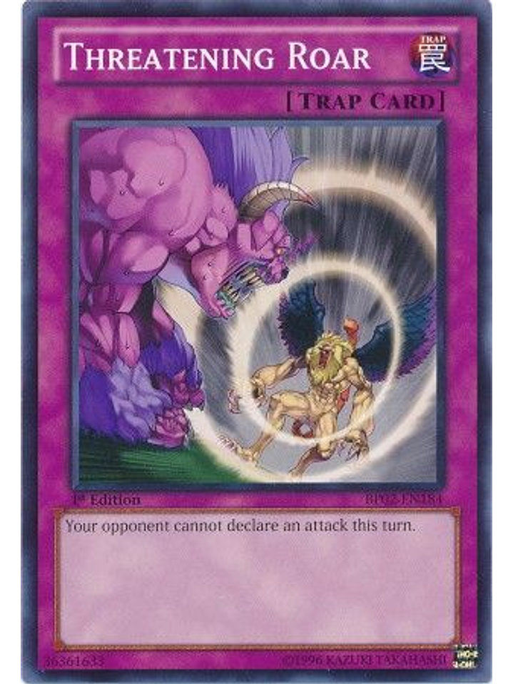 Threatening Roar - BP02-EN184 - Common 1st Edition 1