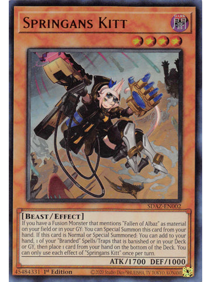 Springans Kitt - SDAZ-EN002 - Ultra Rare 1st Edition 1