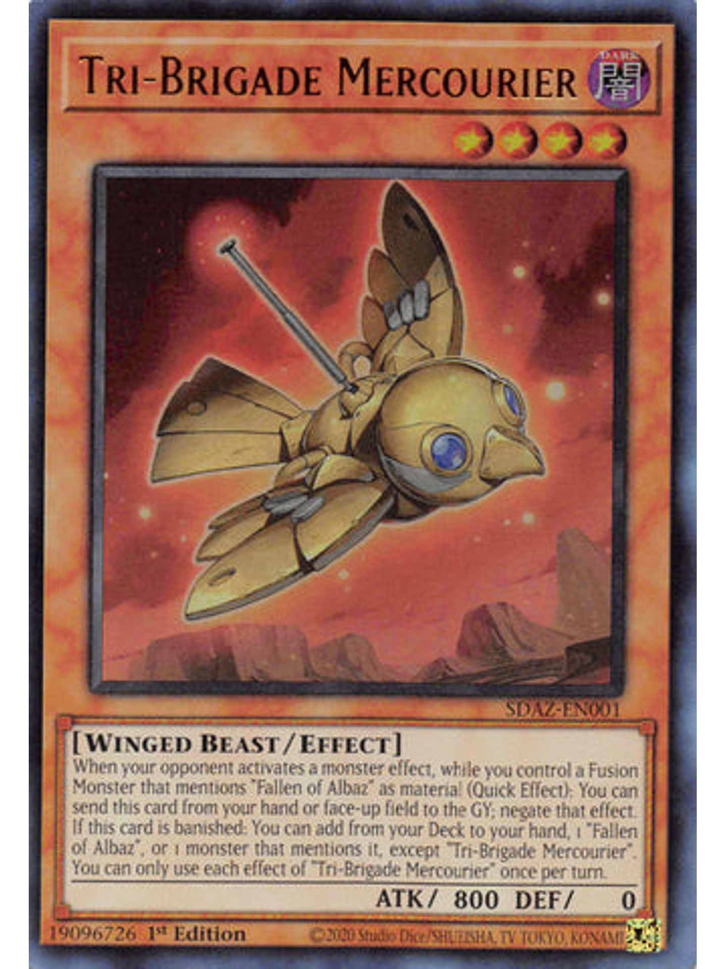 Tri-Brigade Mercourier - SDAZ-EN001 - Ultra Rare 1st Edition 1