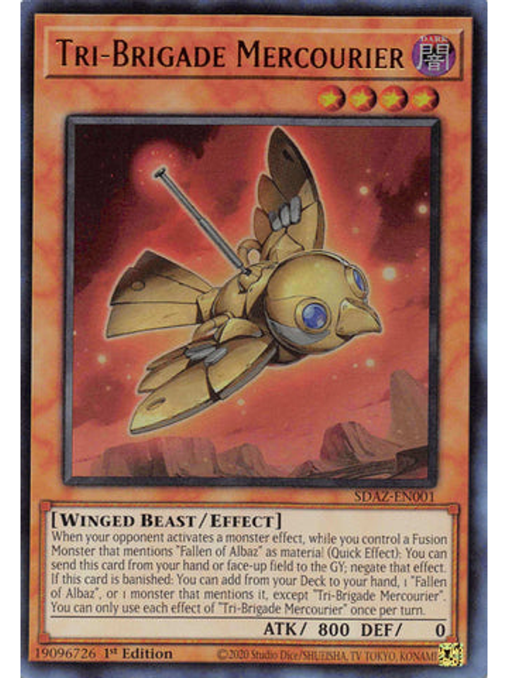 Tri-Brigade Mercourier - SDAZ-EN001 - Ultra Rare 1st Edition 1