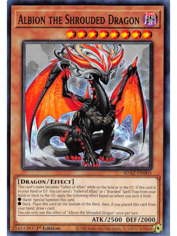Albion the Shrouded Dragon - SDAZ-EN005 - Common 1st Edition 1
