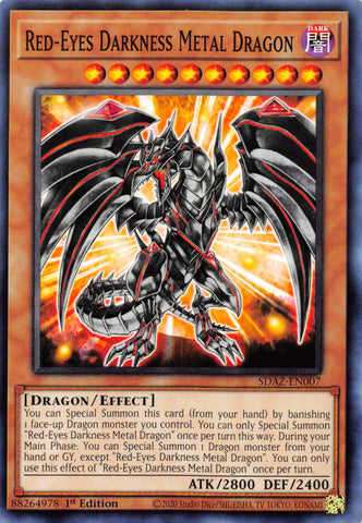 Red-Eyes Darkness Metal Dragon - SDAZ-EN007 - Common 1st Edition