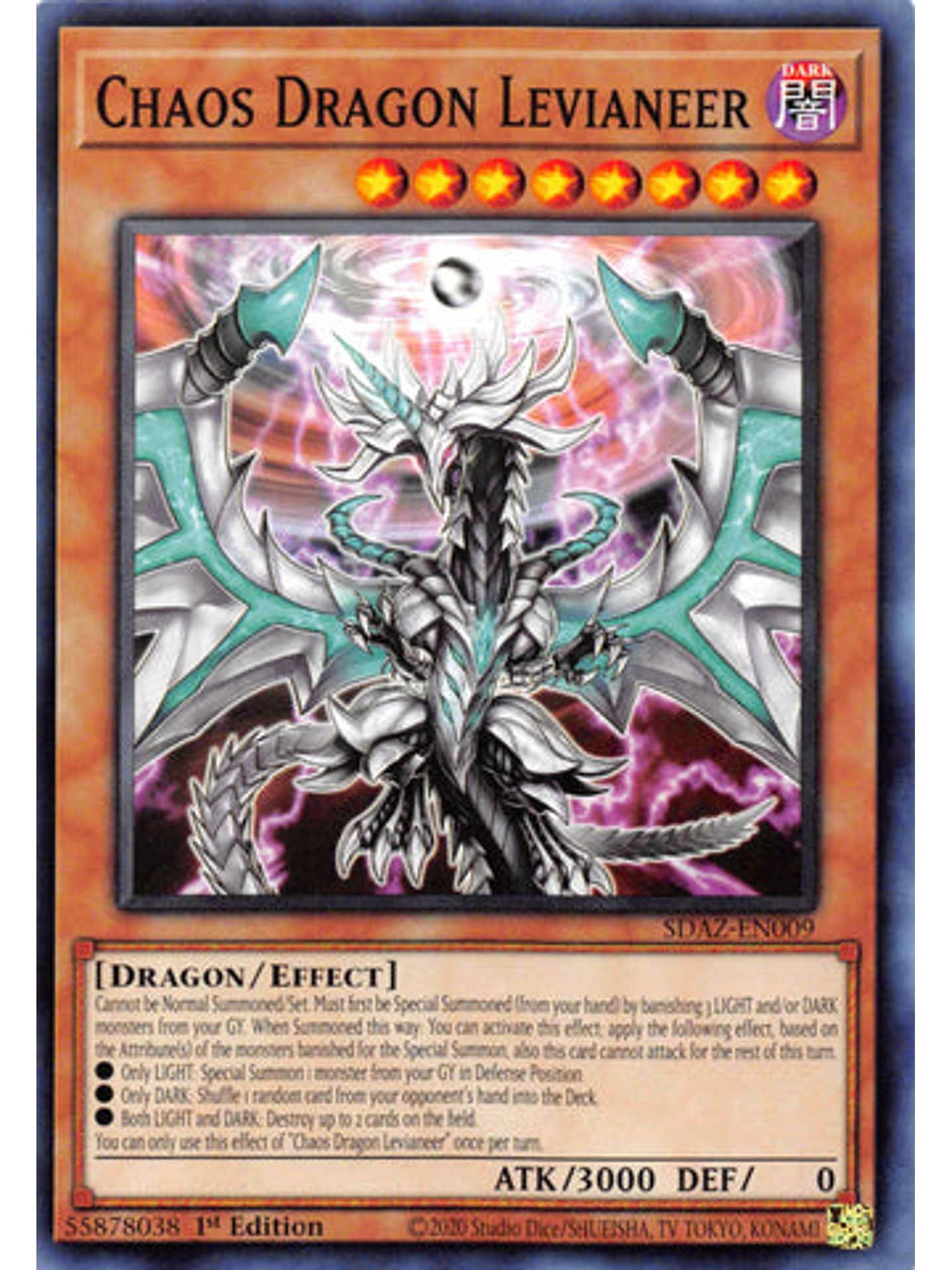 Chaos Dragon Levianeer - SDAZ-EN009 - Common 1st Edition 1