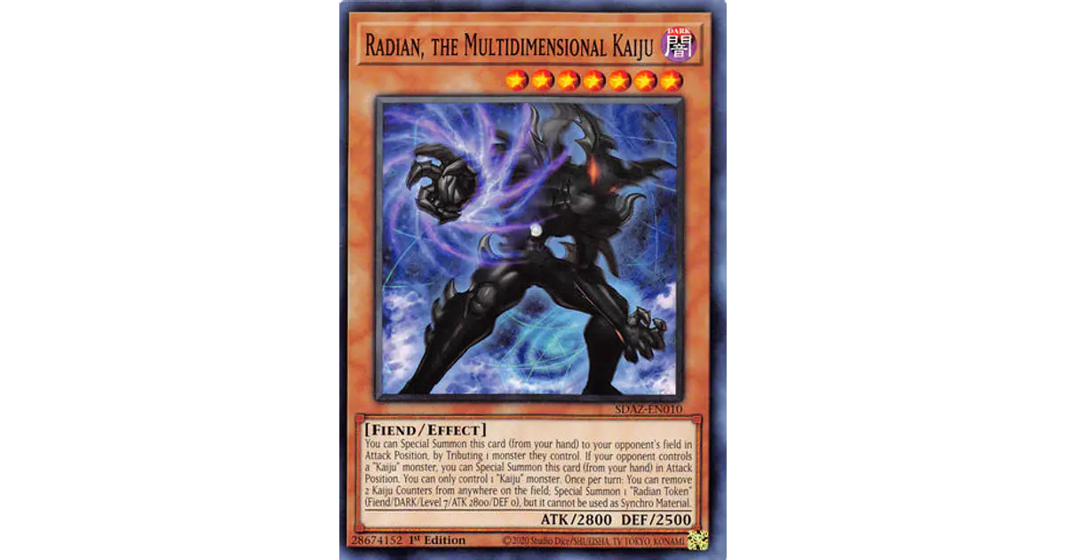Yu-Gi-Oh! Radian, El Kaiju Multidimensional - SDAZ-EN010 - Común - 1ª Edición