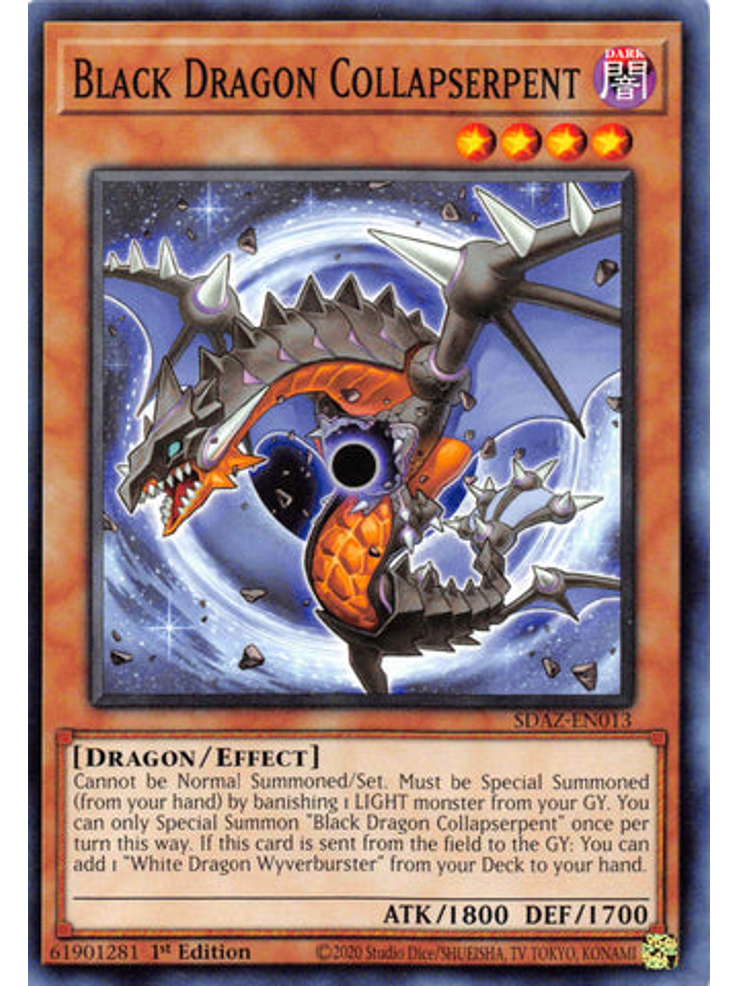 Black Dragon Collapserpent - SDAZ-EN013 - Common 1st Edition 1