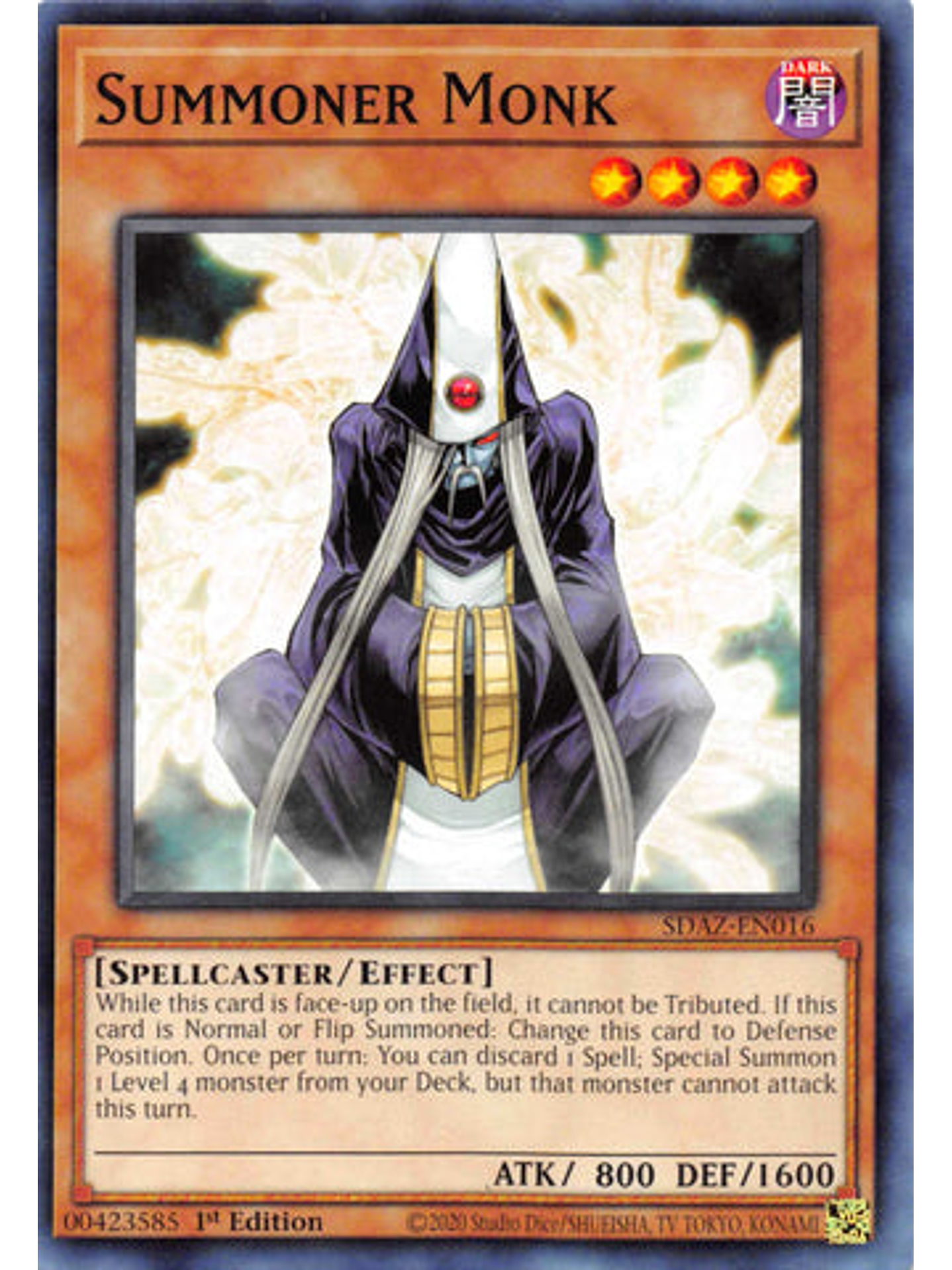 Summoner Monk - SDAZ-EN016 - Common 1st Edition 1