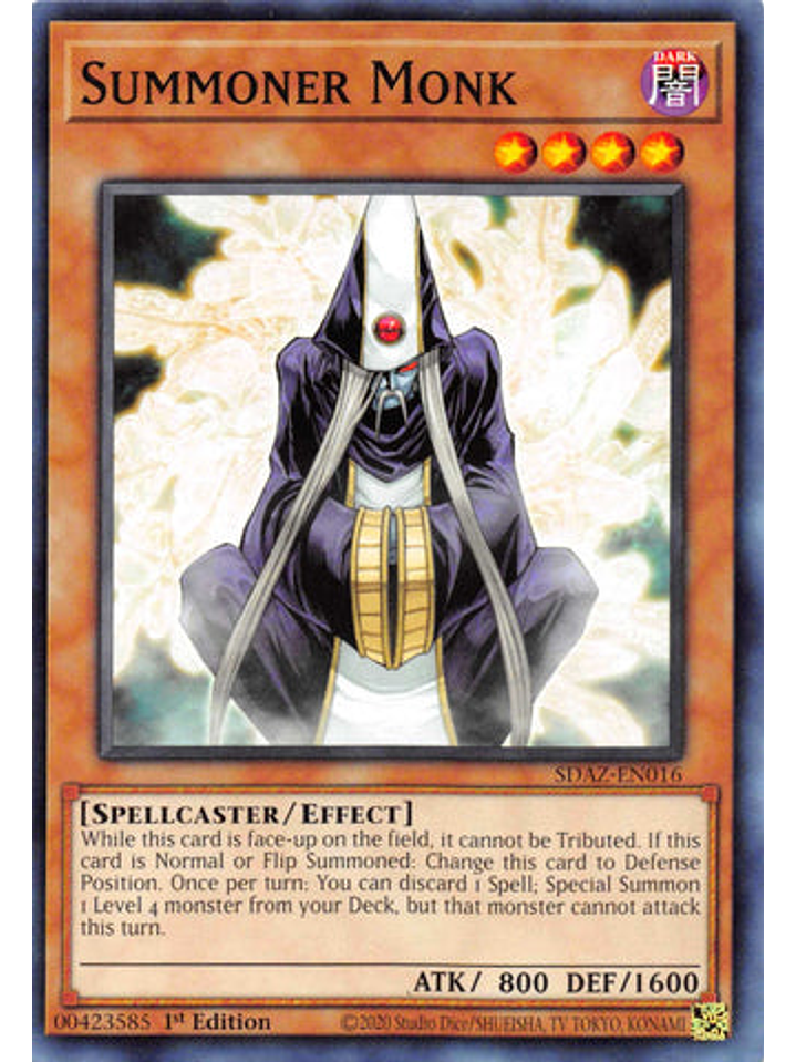 Summoner Monk - SDAZ-EN016 - Common 1st Edition 1