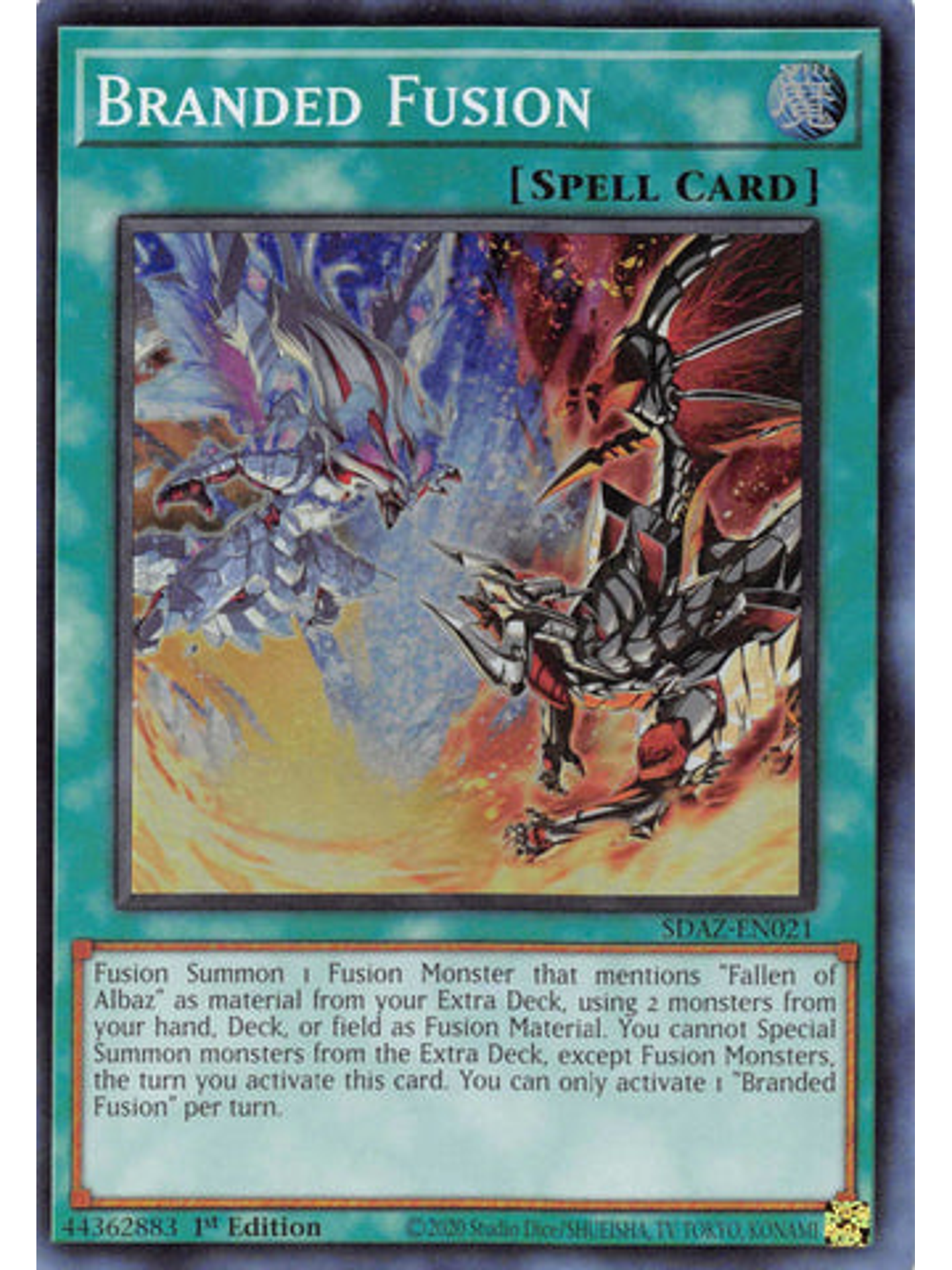 Branded Fusion - SDAZ-EN021 - Super Rare 1st Edition 1