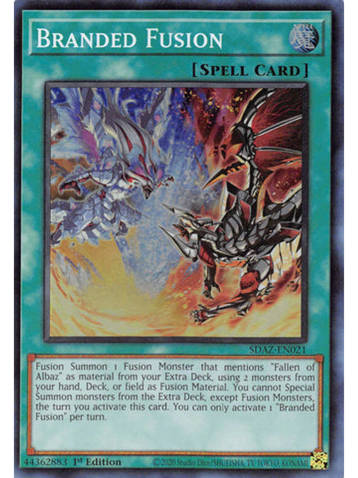 Branded Fusion - SDAZ-EN021 - Super Rare 1st Edition 1