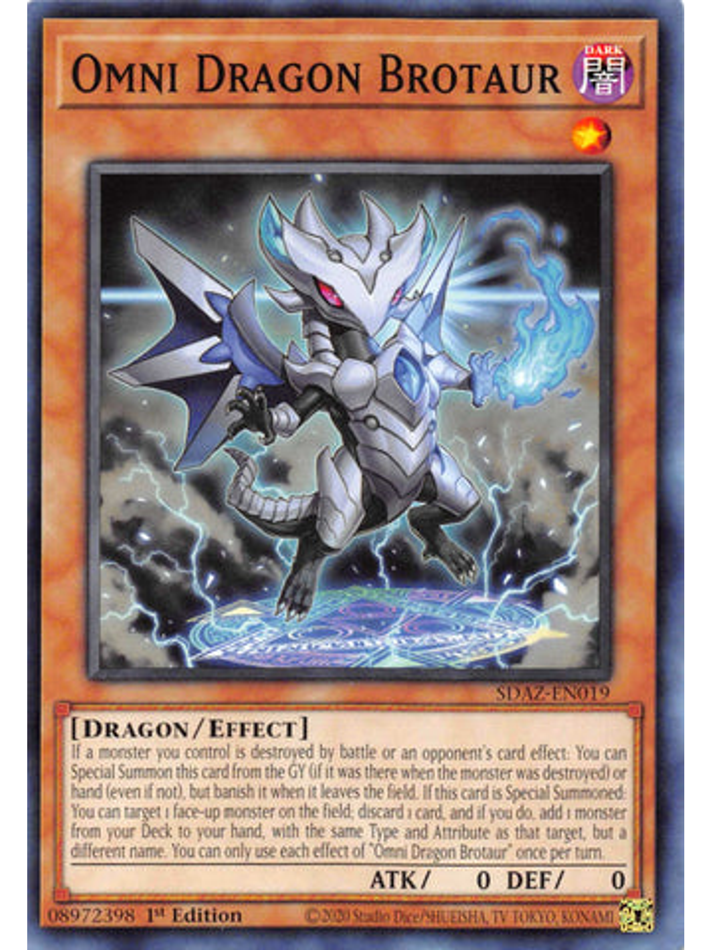 Omni Dragon Brotaur - SDAZ-EN019 - Common 1st Edition 1