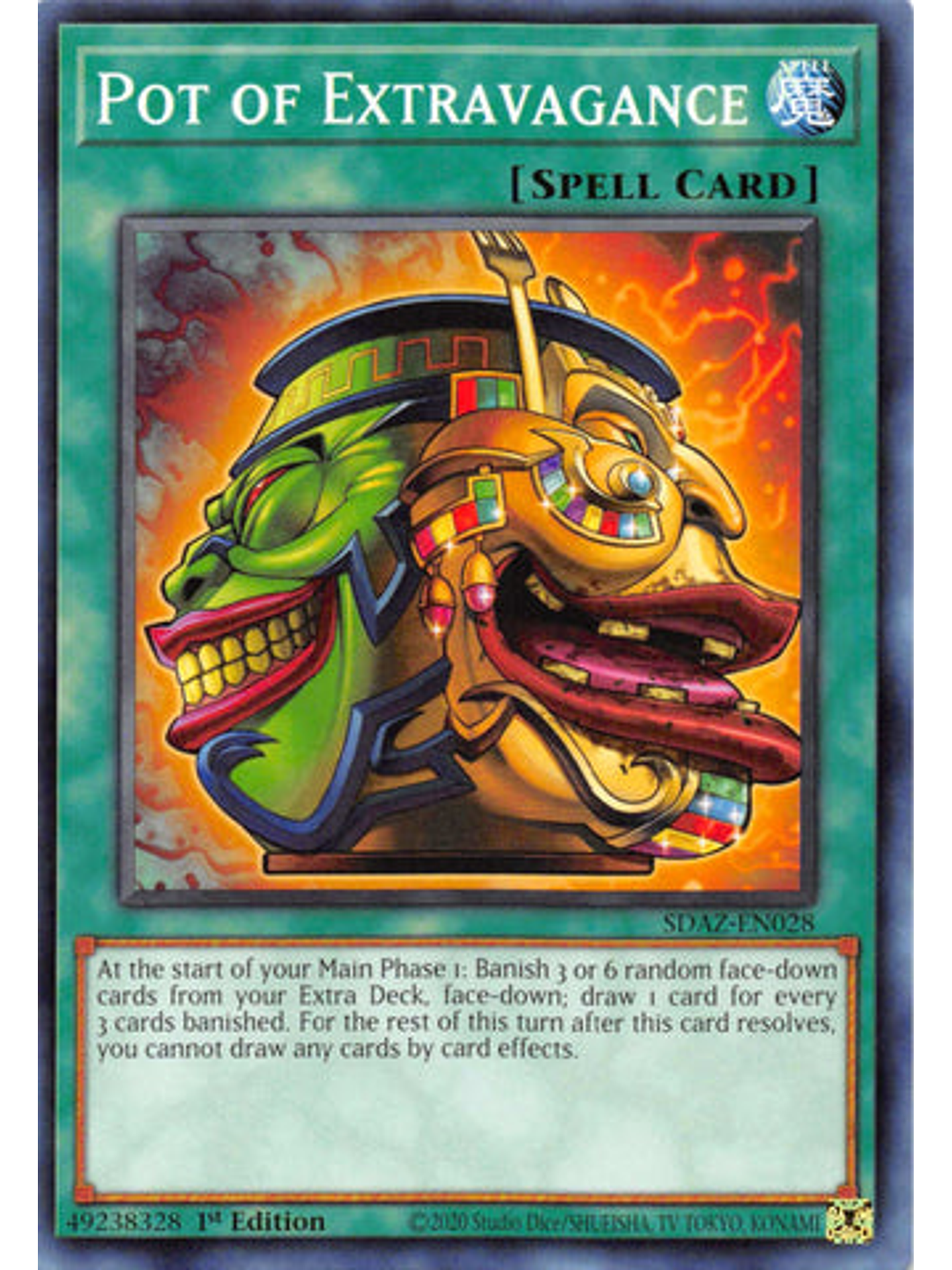 Pot of Extravagance - SDAZ-EN028 - Common 1st Edition 1