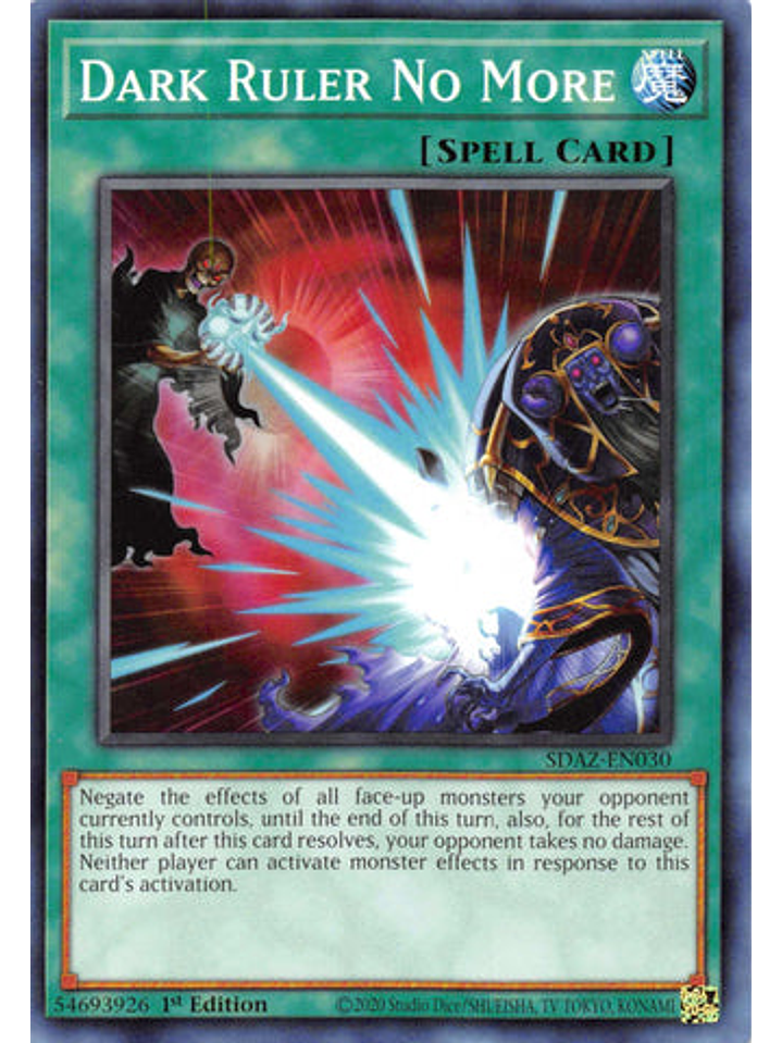 Dark Ruler No More - SDAZ-EN030 - Common 1st Edition 1