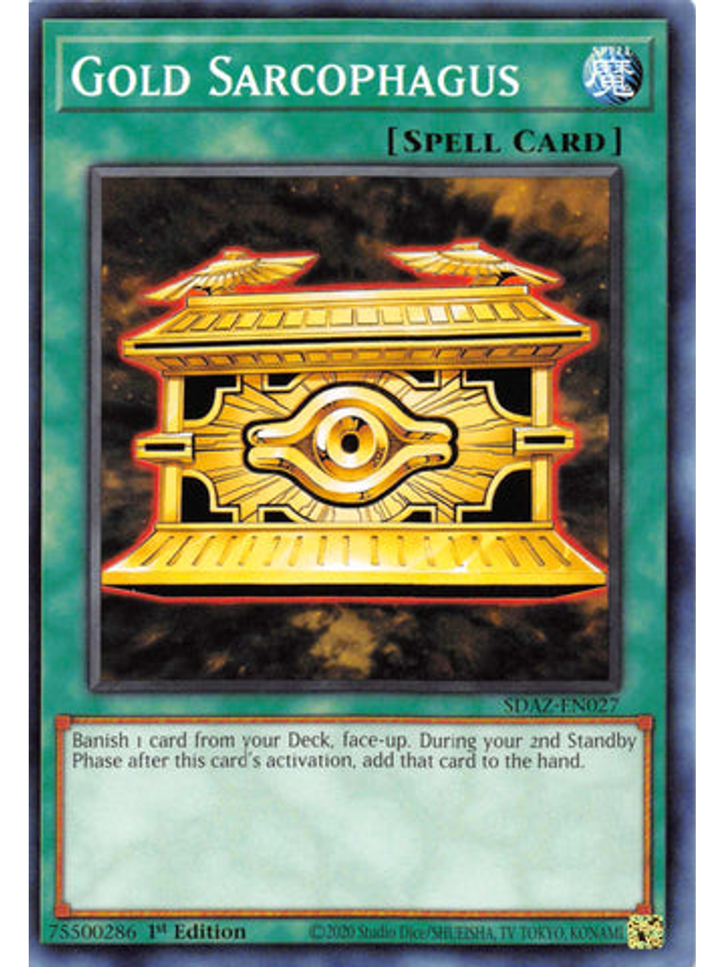 Gold Sarcophagus - SDAZ-EN027 - Common 1st Edition 1