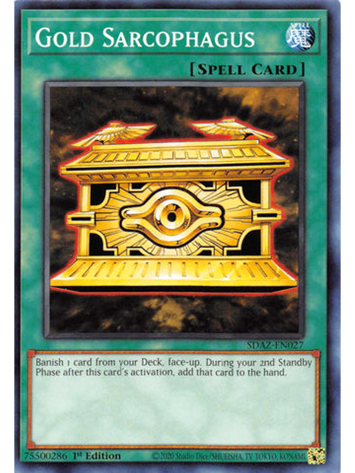 Gold Sarcophagus - SDAZ-EN027 - Common 1st Edition 1