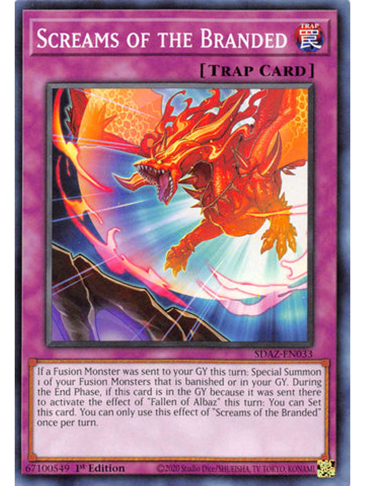 Screams of the Branded - SDAZ-EN033 - Common 1st Edition 1