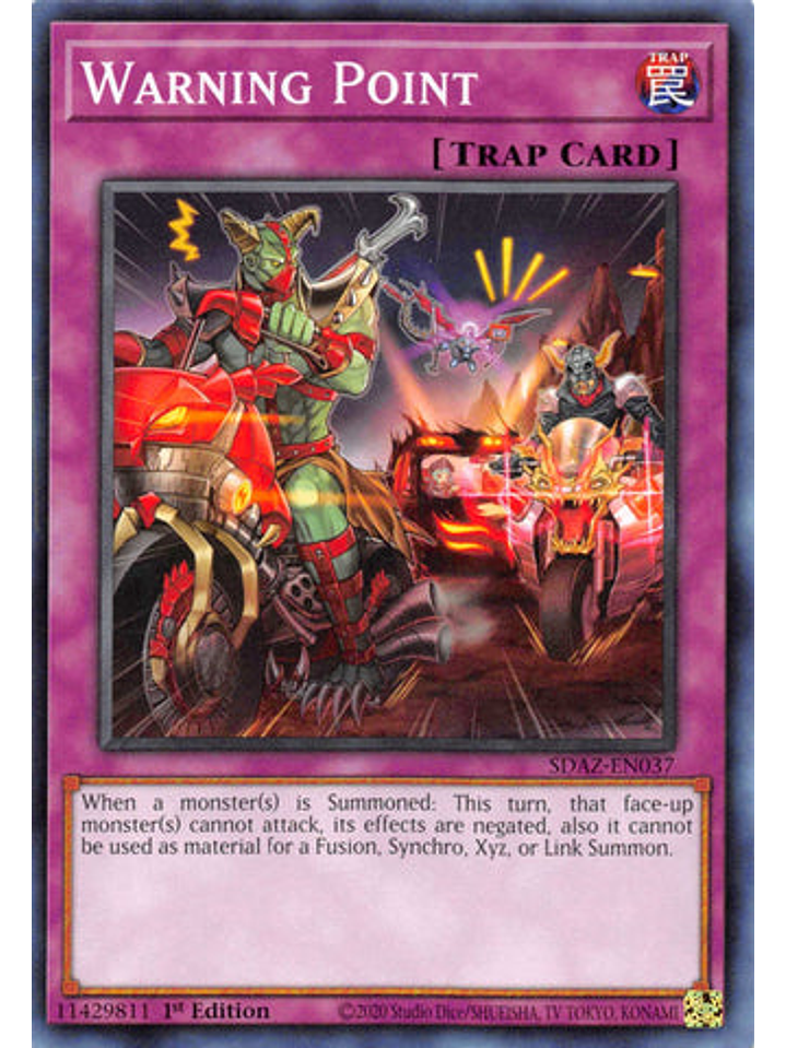 Warning Point - SDAZ-EN037 - Common 1st Edition 1