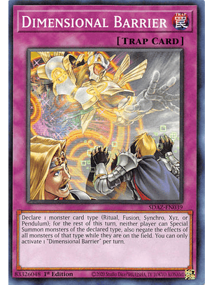 Dimensional Barrier - SDAZ-EN039 - Common 1st Edition