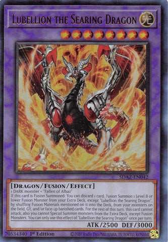 Lubellion the Searing Dragon - SDAZ-EN042 - Ultra Rare 1st Edition