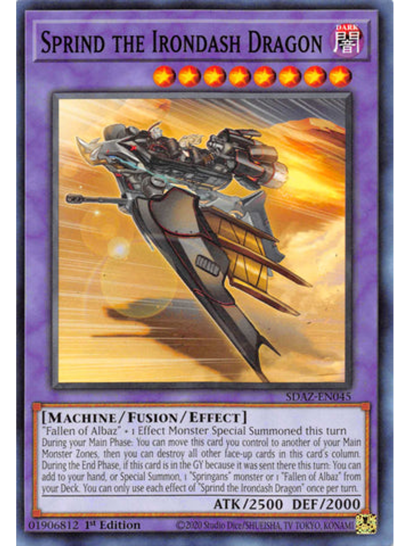 Sprind the Irondash Dragon - SDAZ-EN045 - Common 1st Edition 1