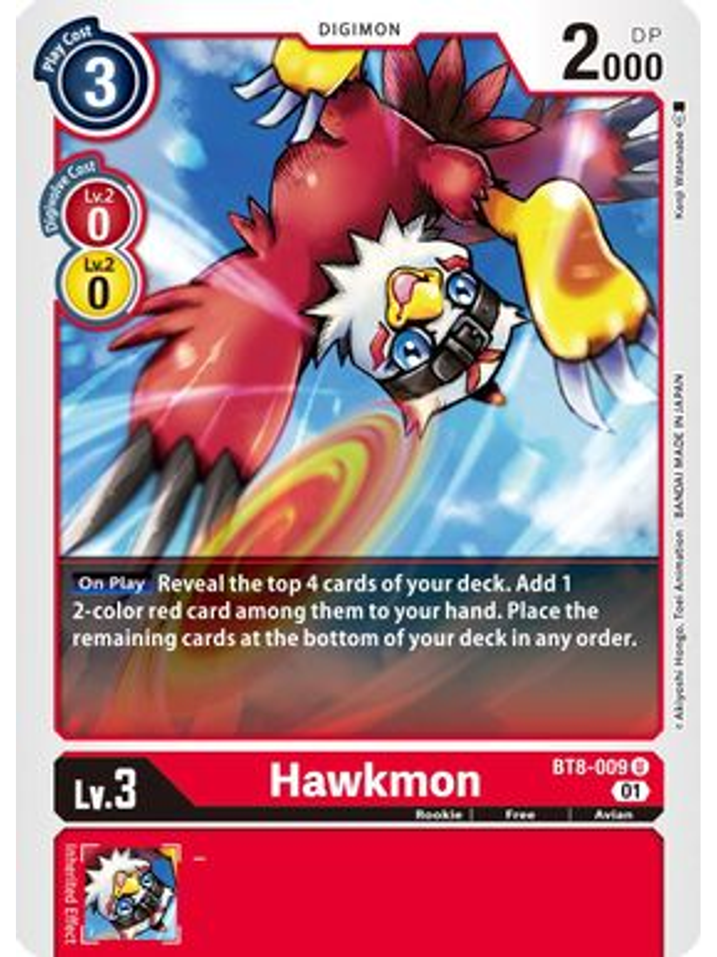 BT8-009 U Hawkmon  1