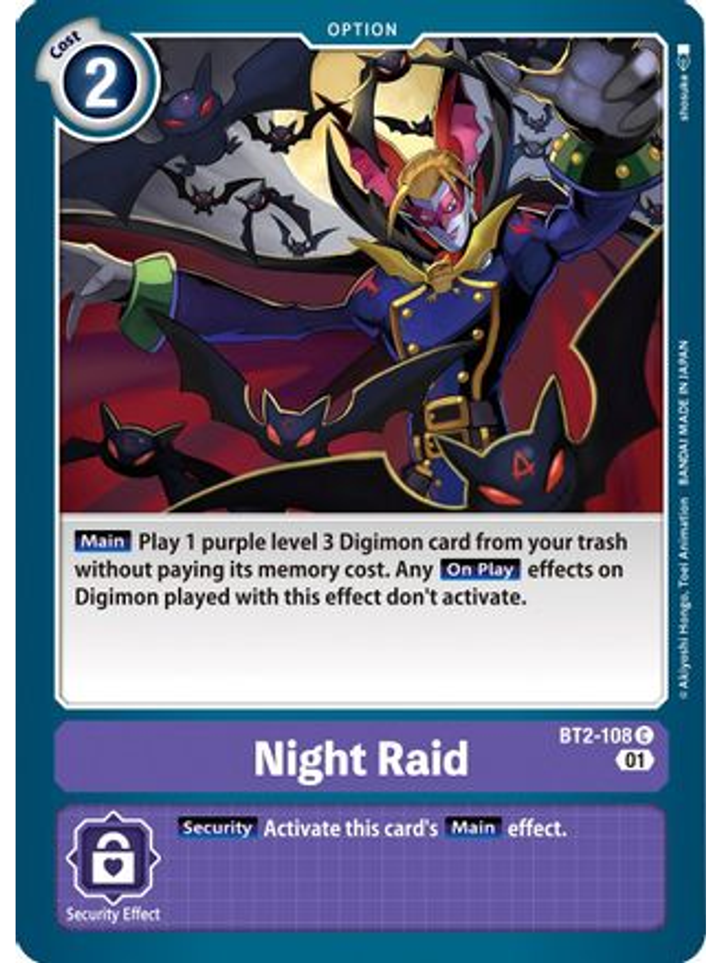 BT2-108 C Night Raid (Alternate Art) 1