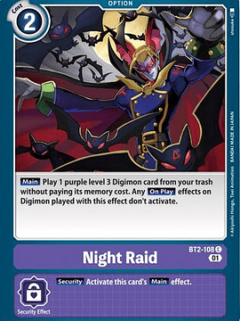 BT2-108 C Night Raid (Alternate Art)