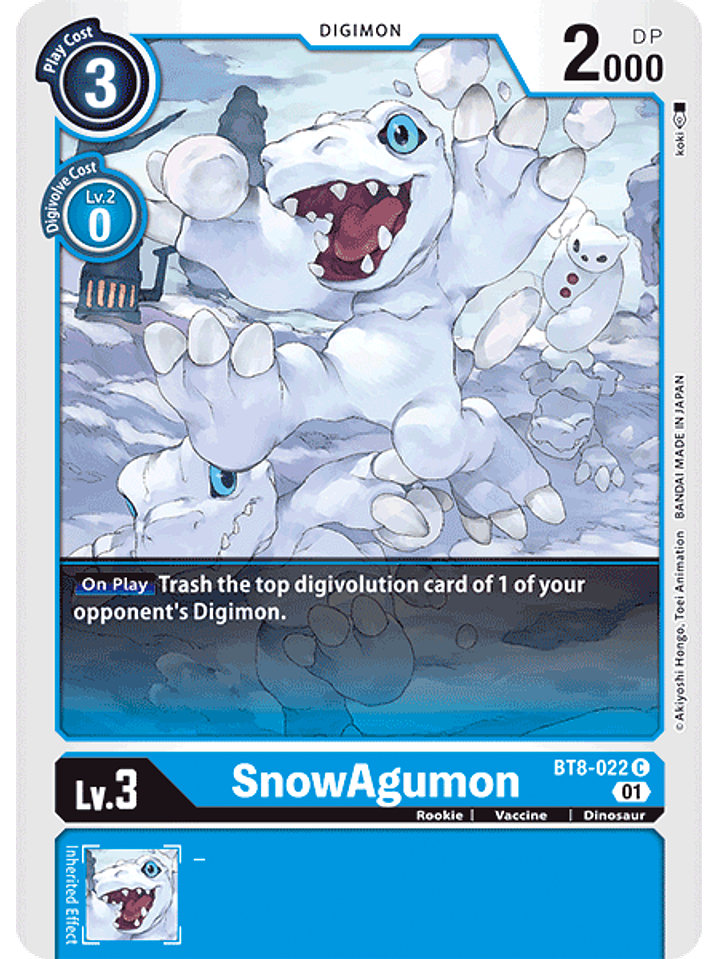BT8-022 C SnowAgumon  1