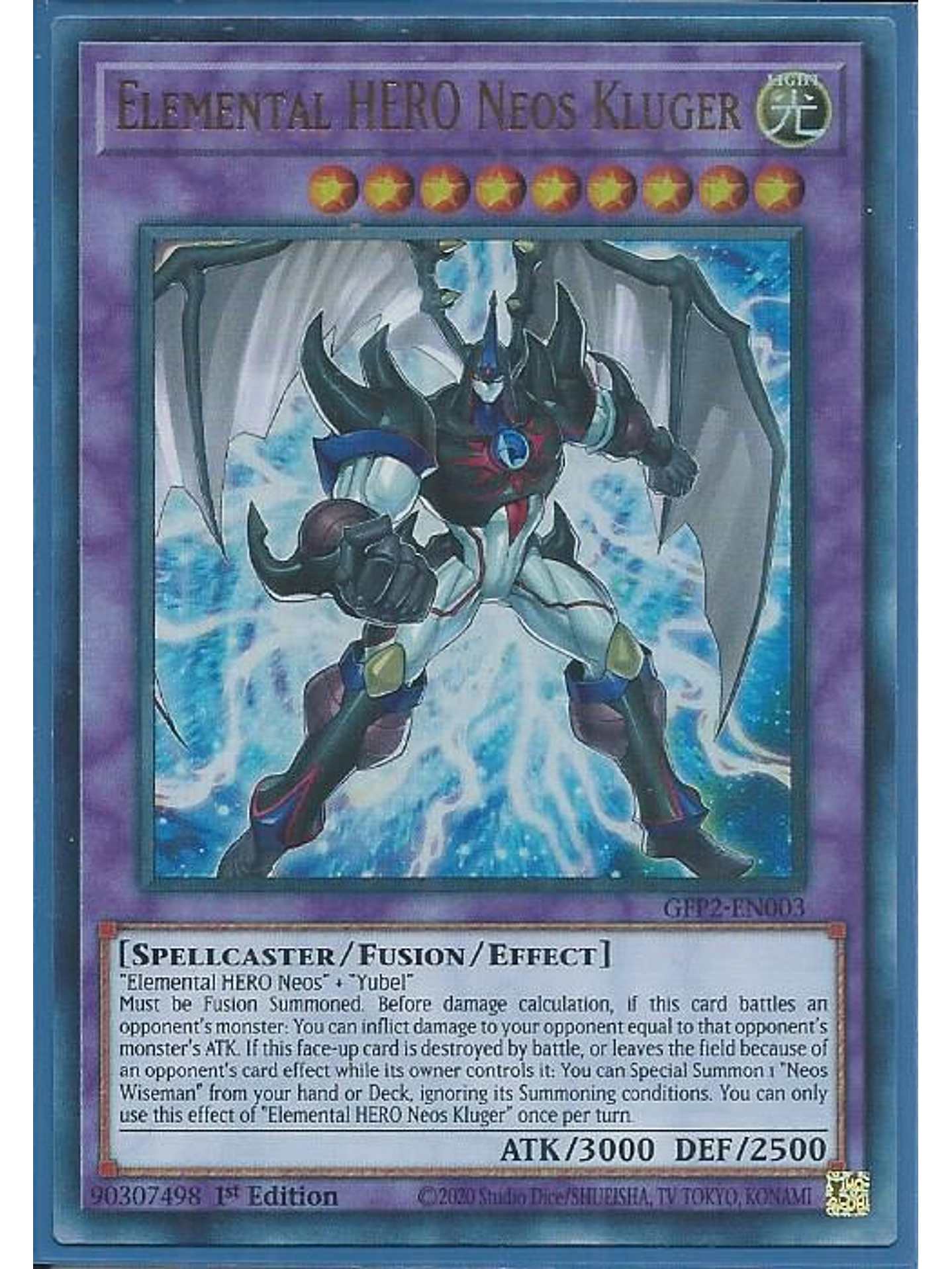 Elemental HERO Neos Kluger - GFP2-EN003 - Ultra Rare 1st Edition 1
