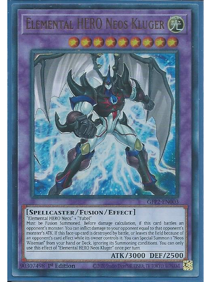 Elemental HERO Neos Kluger - GFP2-EN003 - Ultra Rare 1st Edition 1