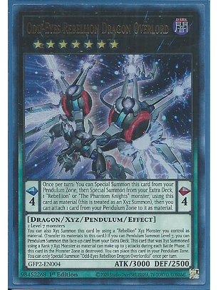 Odd-Eyes Rebellion Dragon Overlord - GFP2-EN004 - Ultra Rare 1st Edition