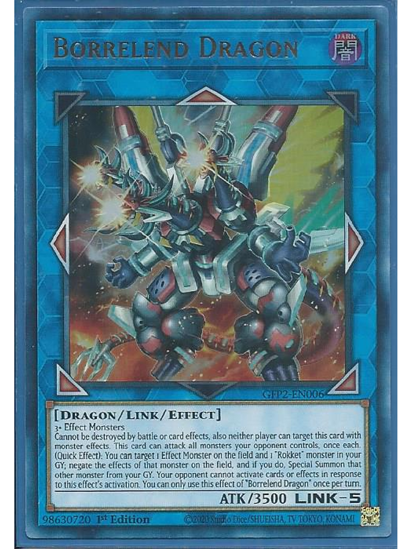 Borrelend Dragon - GFP2-EN006 - Ultra Rare 1st Edition 1