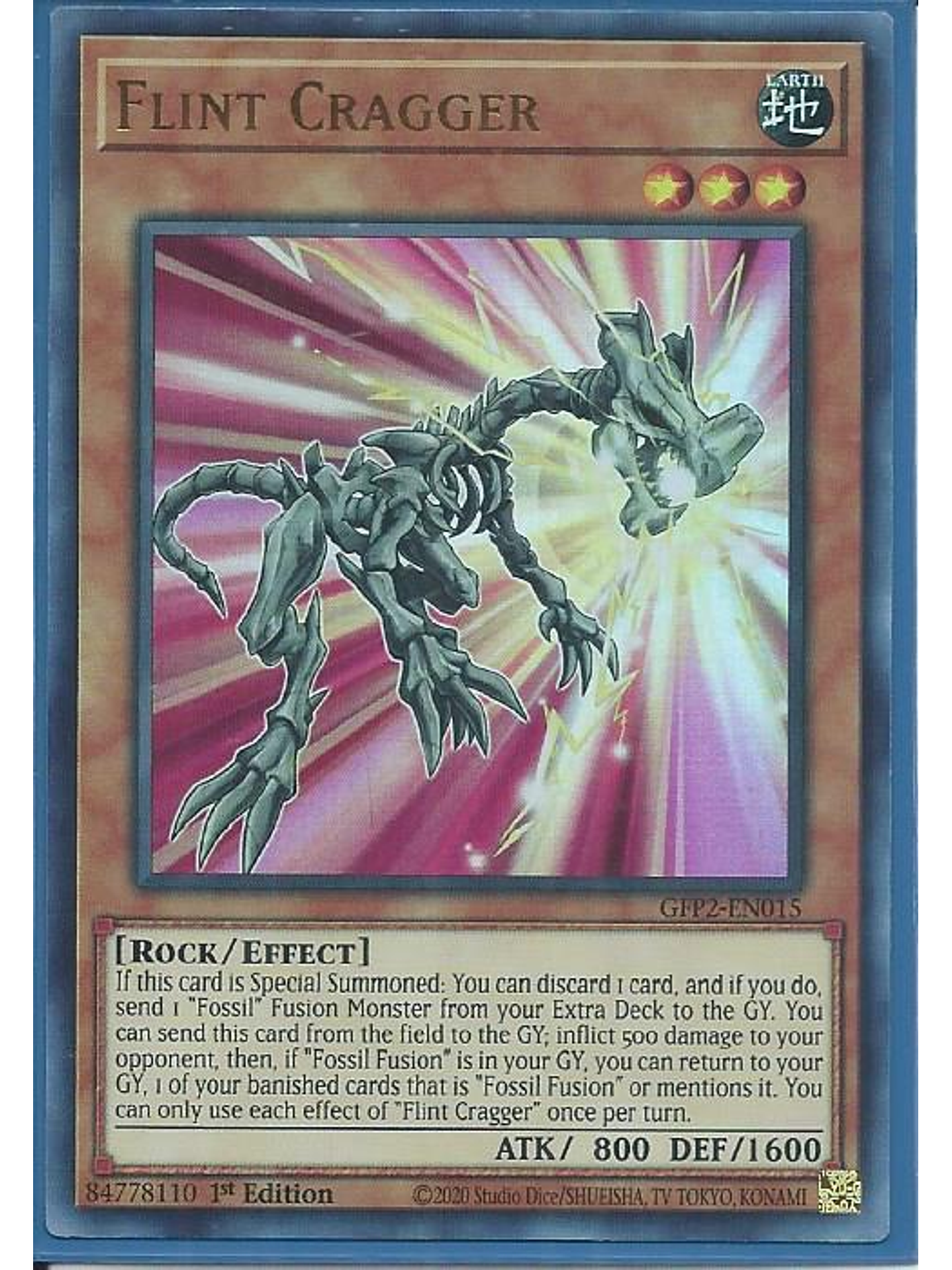 Flint Cragger - GFP2-EN015 - Ultra Rare 1st Edition 1