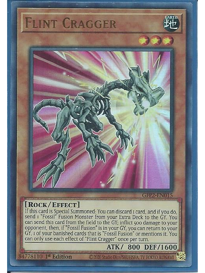 Flint Cragger - GFP2-EN015 - Ultra Rare 1st Edition 1