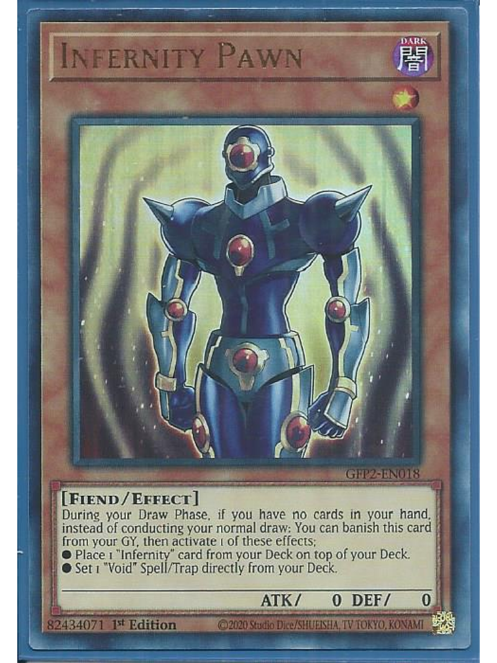 Infernity Pawn - GFP2-EN018 - Ultra Rare 1st Edition 1