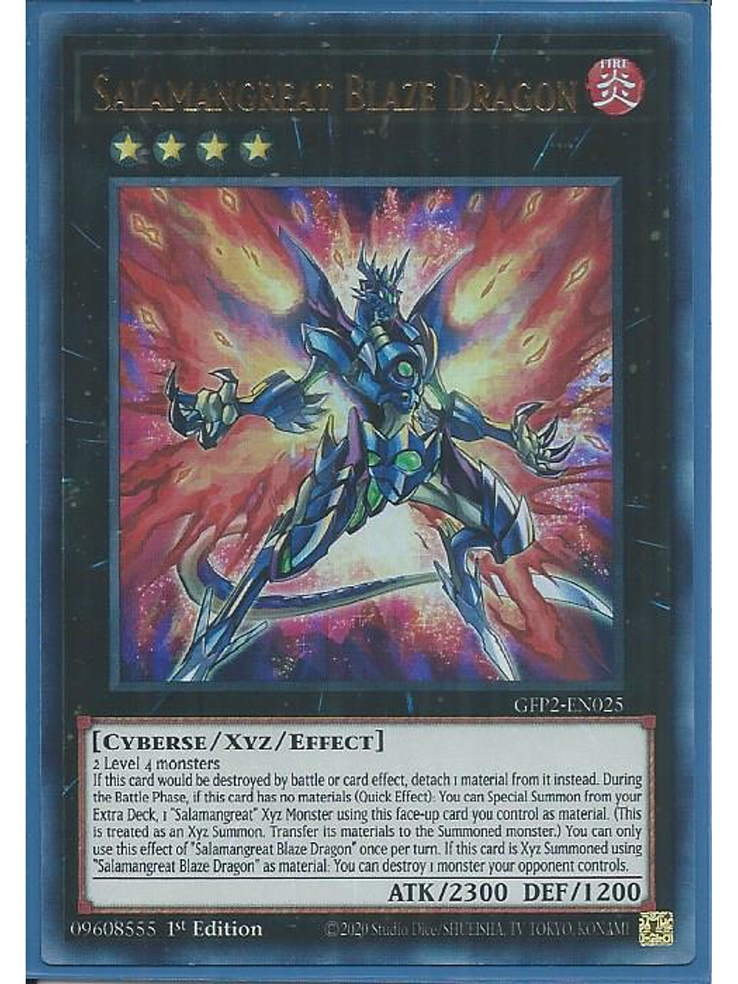 Salamangreat Blaze Dragon - GFP2-EN025 - Ultra Rare 1st Edition 1