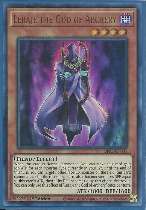 Leraje the God of Archery - GFP2-EN031 - Ultra Rare 1st Edition