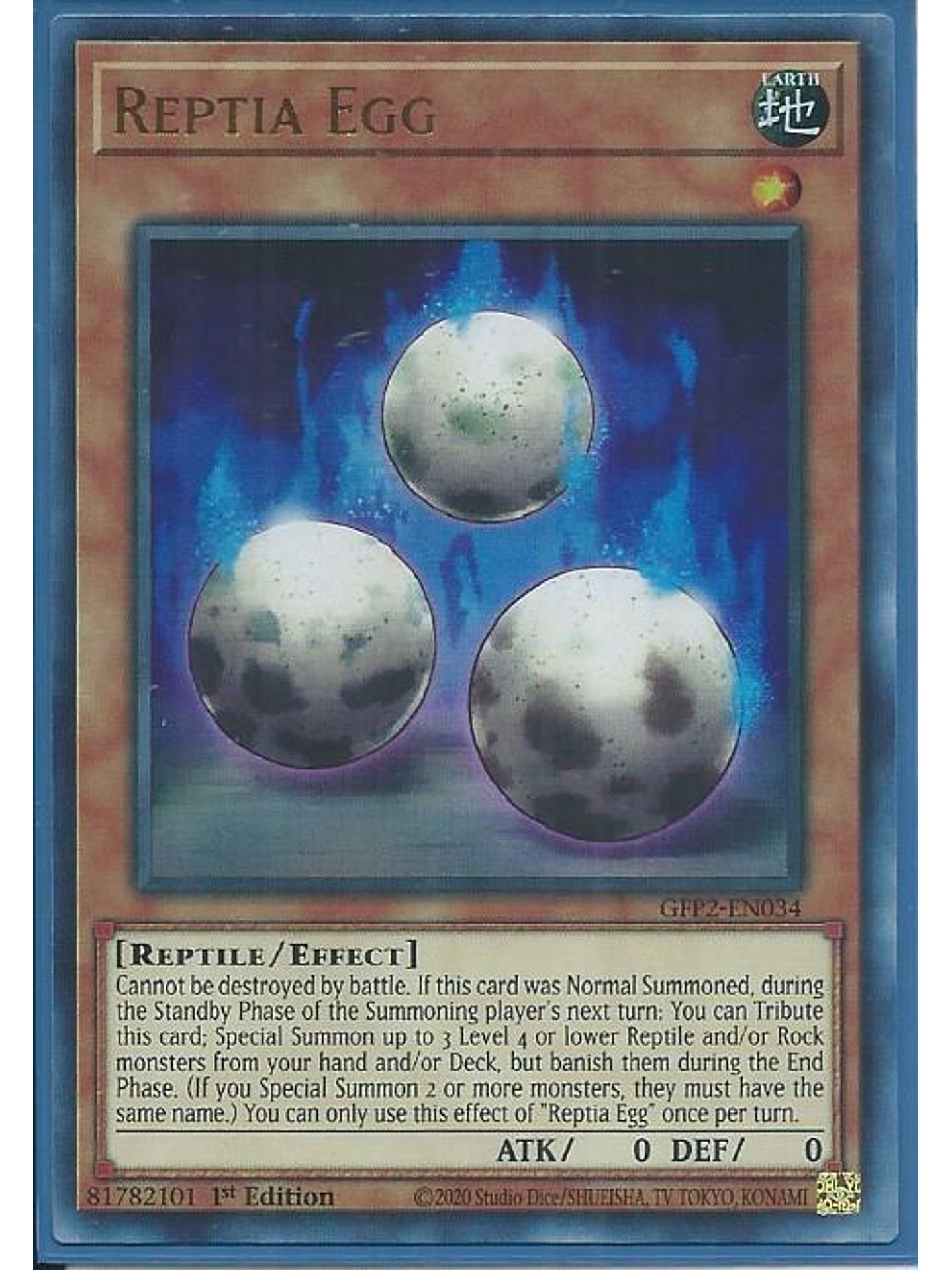 Reptia Egg - GFP2-EN034 - Ultra Rare 1st Edition 1