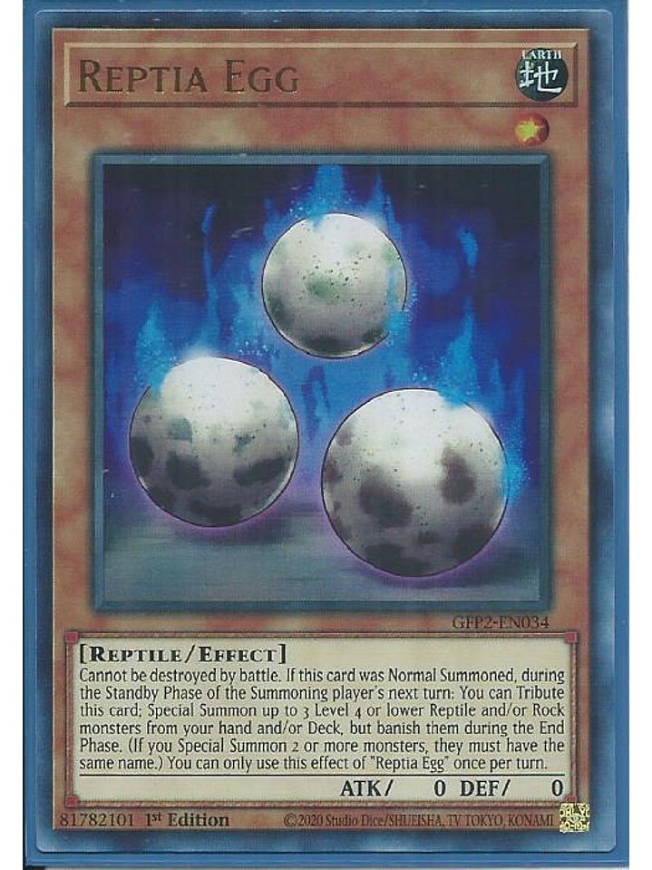 Reptia Egg - GFP2-EN034 - Ultra Rare 1st Edition 1