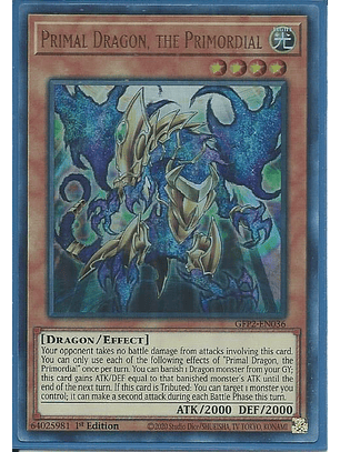 Primal Dragon, the Primordial - GFP2-EN036 - Ultra Rare 1st Edition