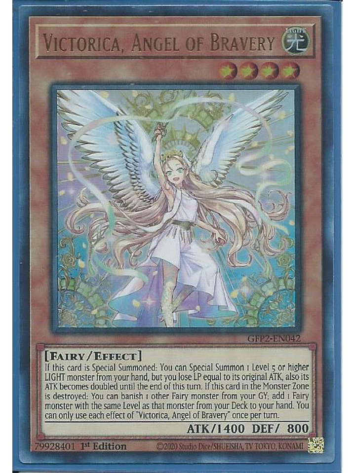 Victorica, Angel of Bravery - GFP2-EN042 - Ultra Rare 1st Edition 1